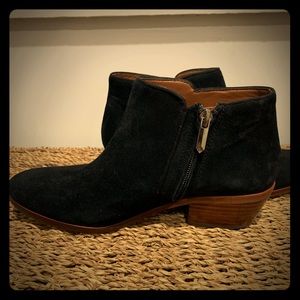 Sam Edelman Black Suede Booties